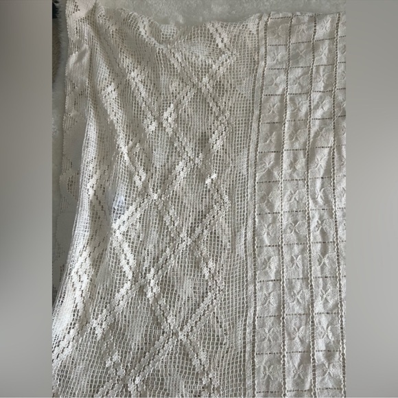 Last✨Free People Cream Lace Coverup Top - Picture 11 of 12